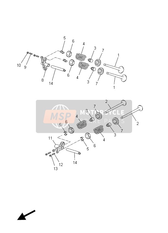 Yamaha YP125RA X-MAX BUSINESS 2012 Valve for a 2012 Yamaha YP125RA X-MAX BUSINESS